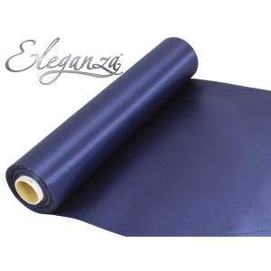 Eleganza Satin Fabric 29cm X 20m Navy Blue No.19