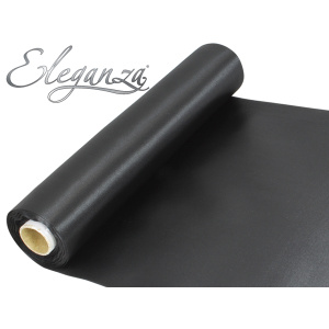 Eleganza Satin Fabric 29cm X 20m Black No.20