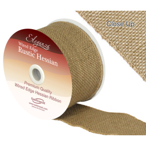 Eleganza Wired Rustic Hessian 70mm X 9.1m Natural No.02