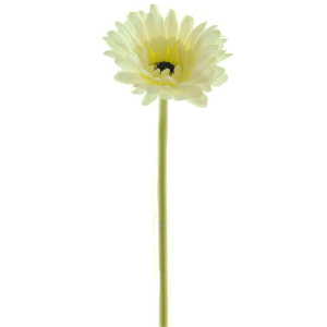 Silk Small Head Gerbera Cream