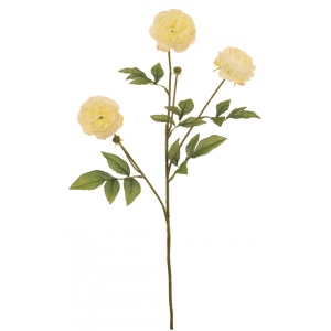 Silk Ruffled Begonia Spray Cream