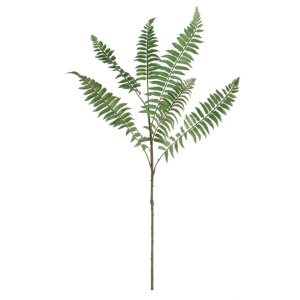 Plastic Ostrich Fern Spray Green