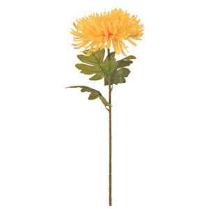 Silk Fuji Mum Stem Yellow