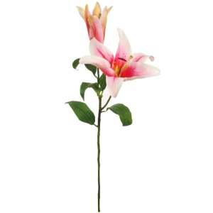 Silk 2head Stargazer Lily Pink