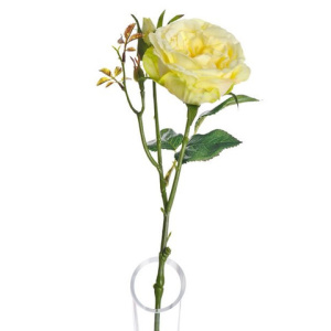 Lydia Cabbage Rose Spray Lemon