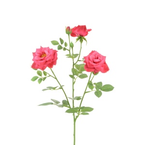 Rose Spray X 3 60cm - Hot Pink