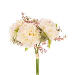 Peony Gypsophila Bundle - Ivory