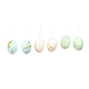 Decorative Hanging Eggs X6 - 5