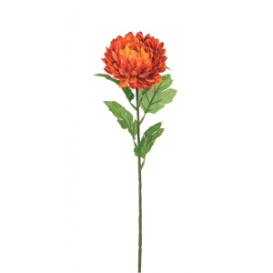 Silk Single Chrysanthemum Orange