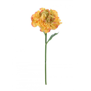 Silk 54cm French Hydrangea Autumn Yellow