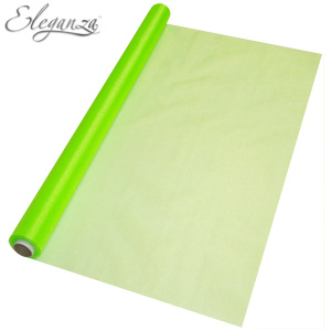 Eleganza Sheer Organza 70cm X 10m No.14 Lime Green