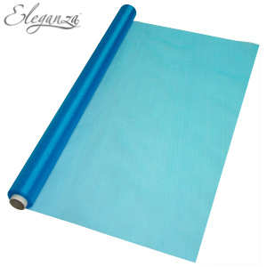 Eleganza Sheer Organza 70cm X 10m No.55 Turquoise