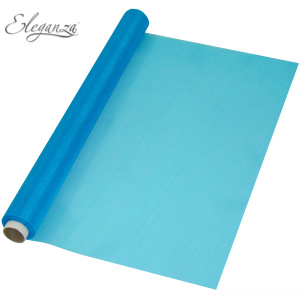 Eleganza Soft Sheer Organza 47cm X 10m No.55 Turquoise