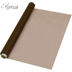 Eleganza Soft Sheer Organza 47cm X 10m No.58 Chocolate