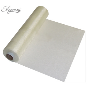 Eleganza Soft Sheer Organza 29cm X 25m No.61 Ivory