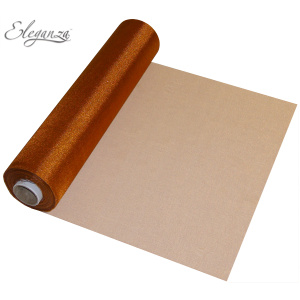 Eleganza Soft Sheer Organza 29cm X 25m No.23 Copper