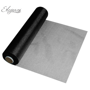 Eleganza Soft Sheer Organza 29cm X 25m No.20 Black