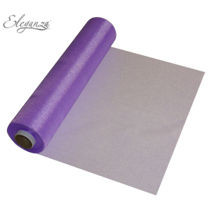 Eleganza Soft Sheer Organza 29cm X 25m No.36 Purple