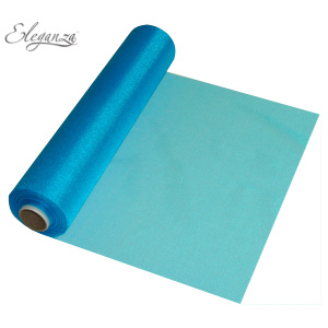 Eleganza Soft Sheer Organza 29cm X 25m No.55 Turquoise
