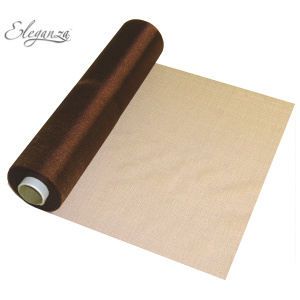Eleganza Soft Sheer Organza 29cm X 25m No.58 Chocolate