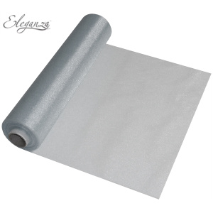 Eleganza Soft Sheer Organza 29cm X 25m No.24 Silver
