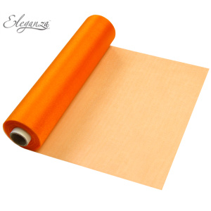 Eleganza Soft Sheer Organza 29cm X 25m No.04 Orange