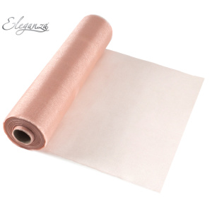 Eleganza Soft Sheer Organza 29cm X 25m No.87 Rose Gold