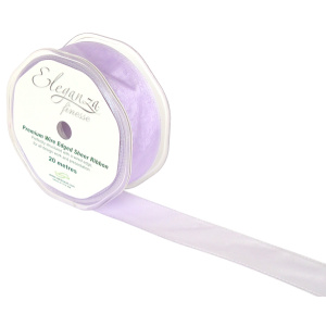 Eleganza Finesse Wired Ribbon 32mm X20m Lavender No.45