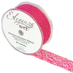 Eleganza Web Ribbon 38mm X 20m Fuchsia No.28