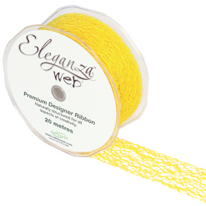 Eleganza Web Ribbon 38mm X 20m Yellow No.11