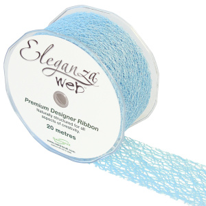 Eleganza Web Ribbon 50mm X 20m Lt. Blue No.25