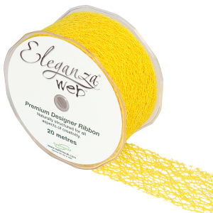 Eleganza Web Ribbon 50mm X 20m Yellow No.11