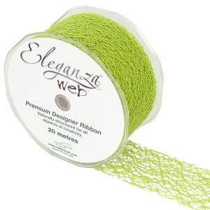 Eleganza Web Ribbon 50mm X 20m Lime Green No.14