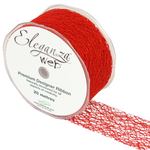 Eleganza Web Ribbon 50mm X 20m Red No.16