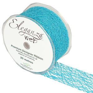 Eleganza Web Ribbon 50mm X 20m Aqua Blue No.26