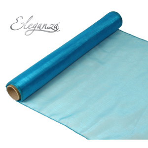 Eleganza Woven Edge Organza 40cm X 9m Turquoise No.55