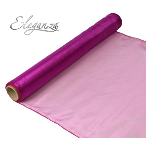 Eleganza Woven Edge Organza 40cm X 9m Fuchsia No.28