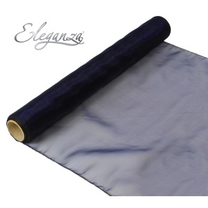 Eleganza Woven Edge Organza 40cm X 9m Navy Blue No.19