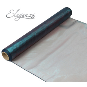 Eleganza Woven Edge Organza 40cm X 9m Petrol No.67