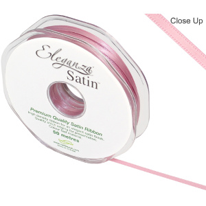Eleganza Double Faced Satin 3mm X 50m Classic Pink No.07