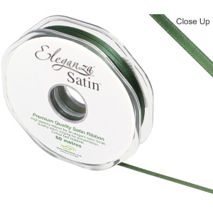 Eleganza Double Faced Satin 3mm X 50m Sage Green No.51