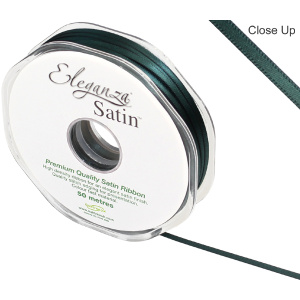 Eleganza Double Faced Satin 3mm X 50m Green No.50
