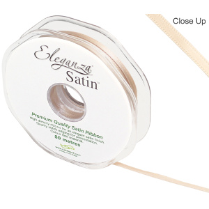 Eleganza Double Faced Satin 3mm X 50m Champagne Gold No.64