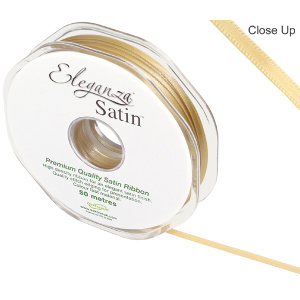 Eleganza Double Faced Satin 3mm X 50m Gold No.35