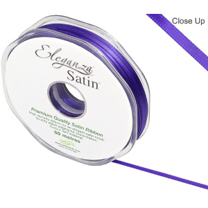 Eleganza Double Faced Satin 3mm X 50m Purple No.36