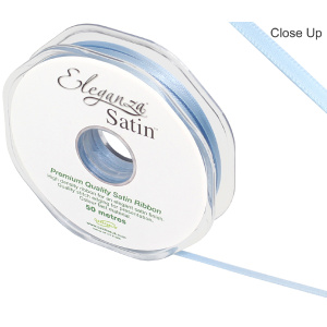 Eleganza Double Faced Satin 3mm X 50m Lt. Blue No.25