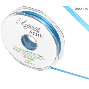 Eleganza Double Faced Satin 3mm X 50m Turquoise No.55