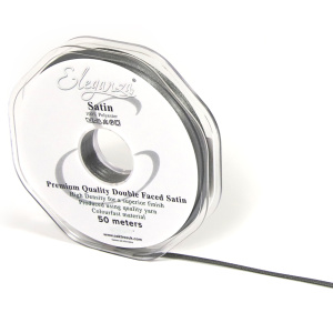 Eleganza Double Faced Satin 3mm X 50m Graphite No.91