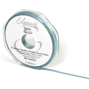 Eleganza Double Faced Satin 3mm X 50m Sea Breeze No.59