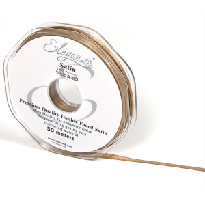 Eleganza Double Faced Satin 3mm X 50m Mocha No.09